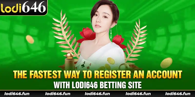 The fastest way to register an account with Lodi646 betting site.